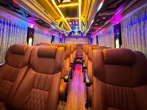 AC tempo traveller for hill station trips in Kerala